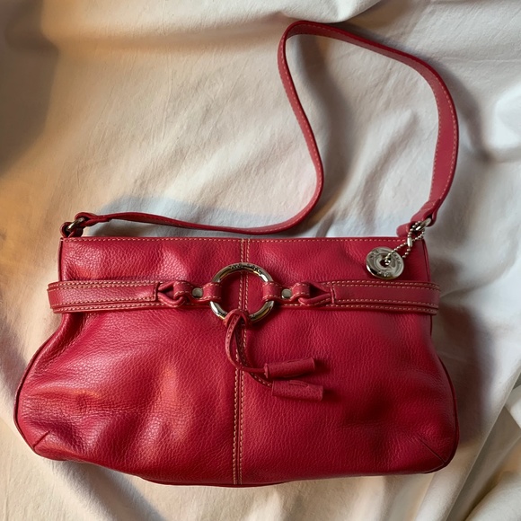 The Sak Handbags - The Sak hot pink pebbled leather shoulder bag/purse
